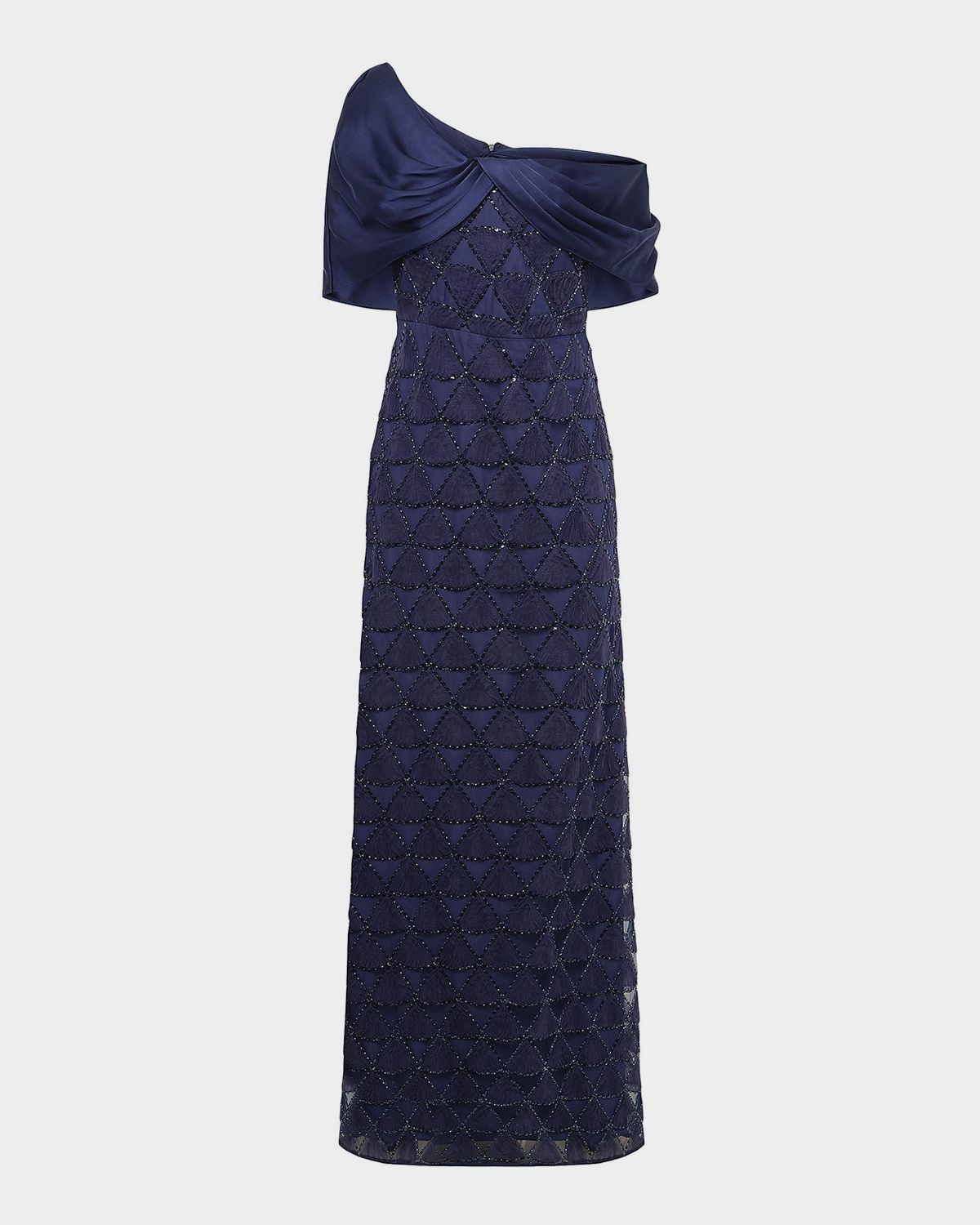 Theia Anabella Textured Tulle Gown