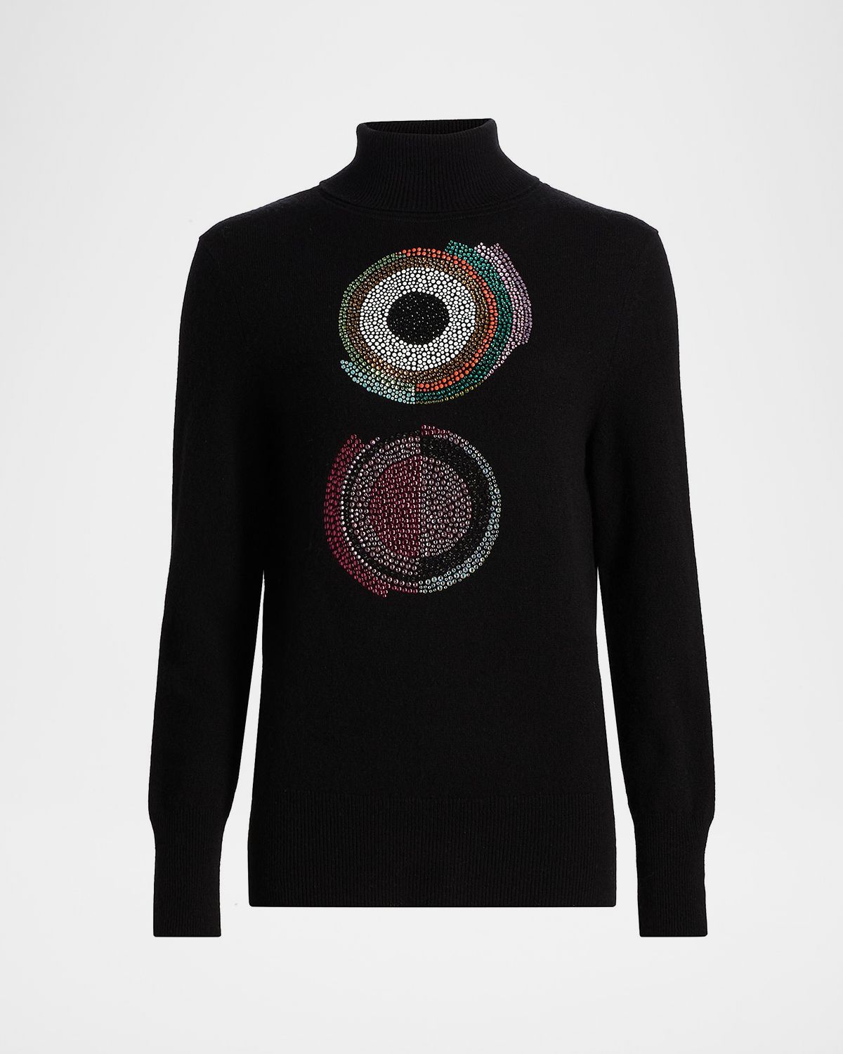 Libertine Sonia Crystal Cashmere Turtleneck Sweater