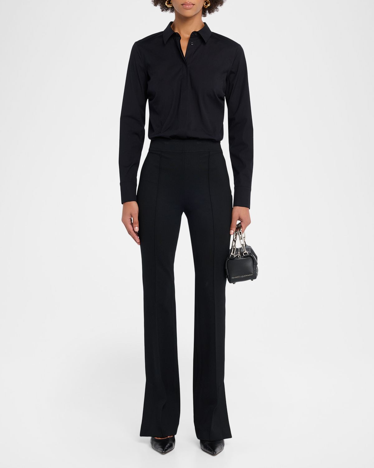 Helmut Lang Slim Ponte Bootcut Pants