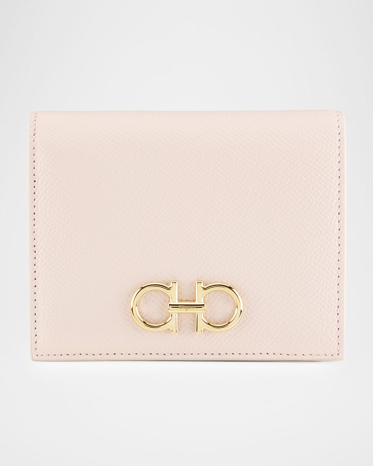 Ferragamo 154 Gemini Bifold Gancini Leather Wallet