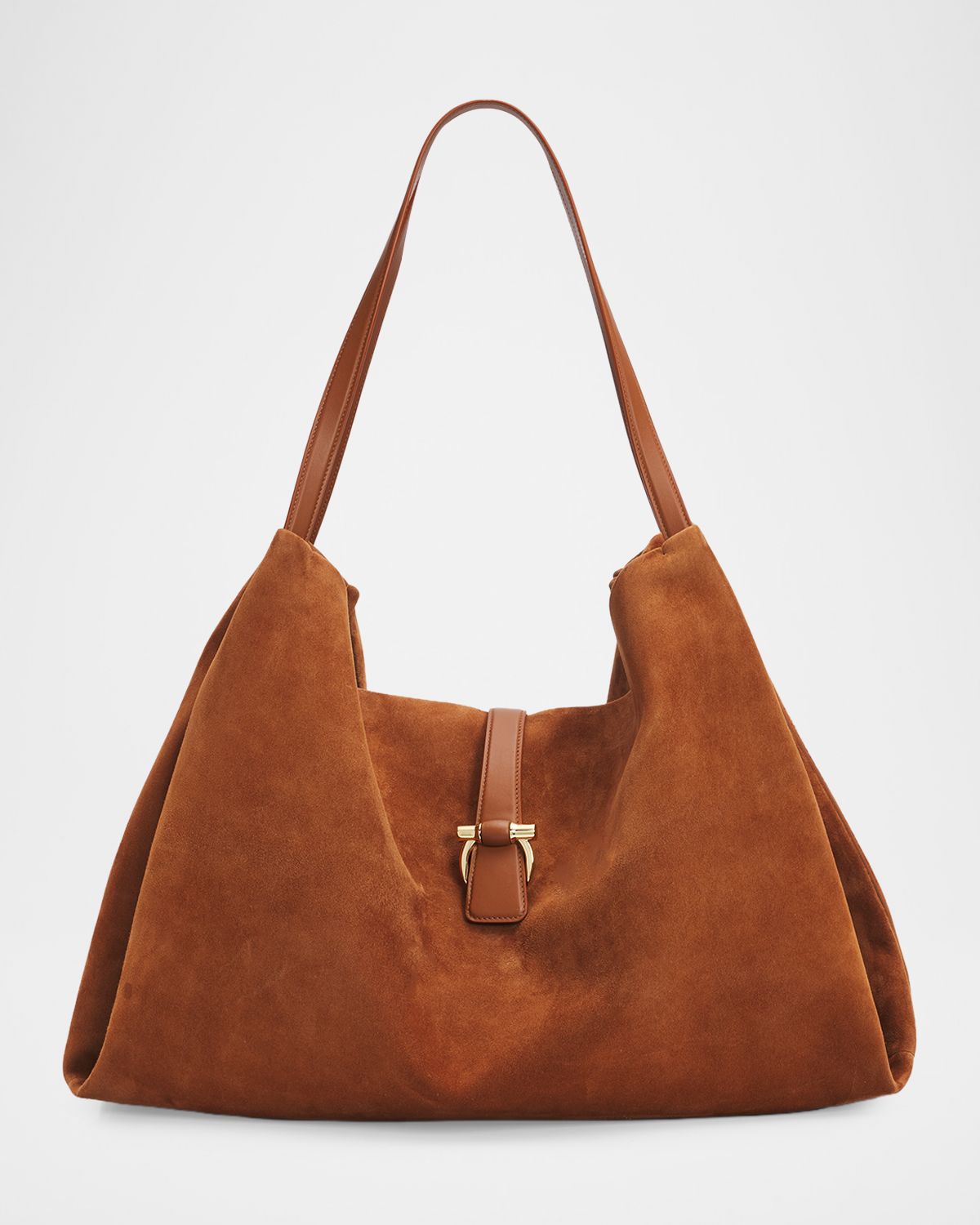 Ferragamo Slouchy Suede Tote Bag