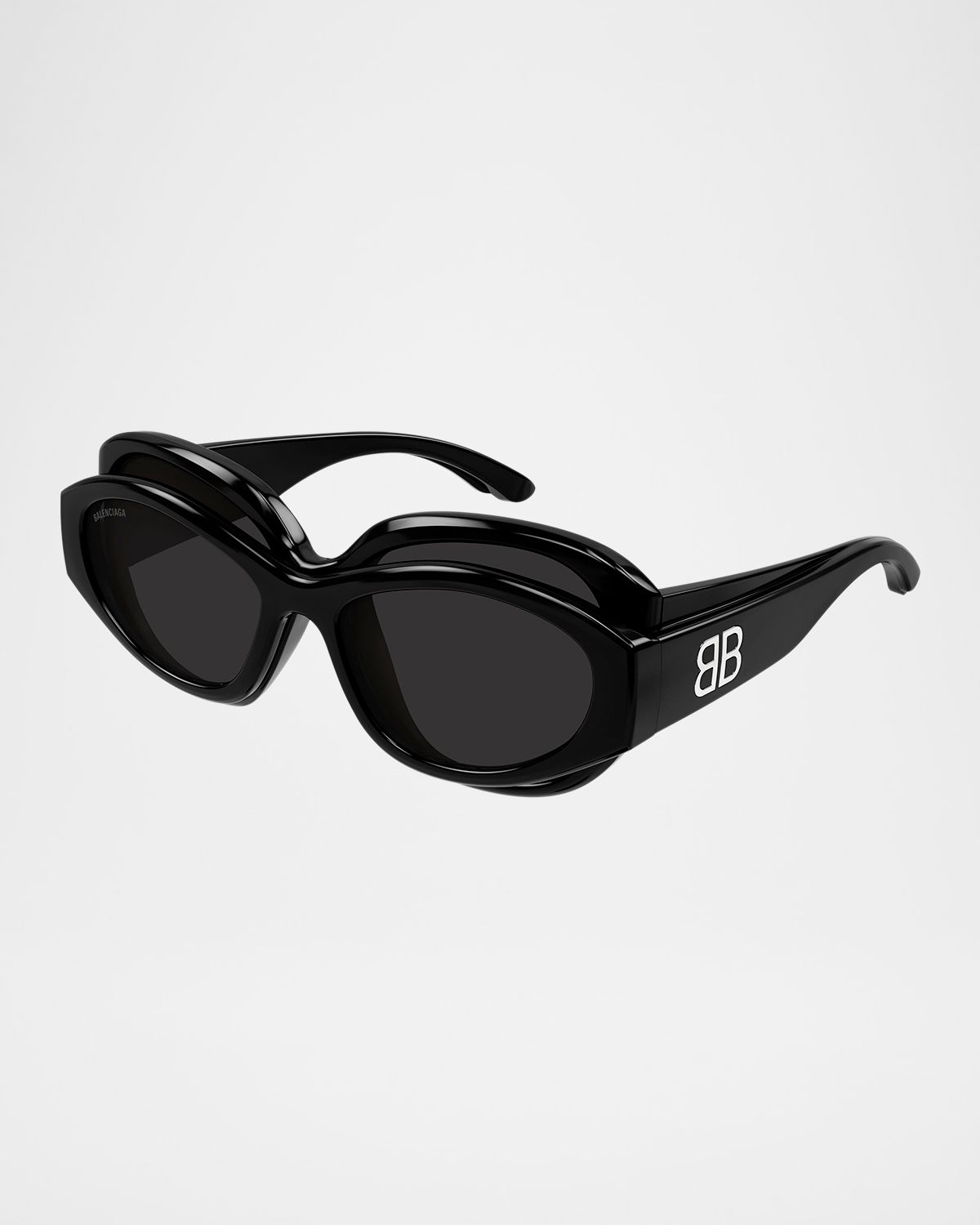 Balenciaga Superbusy 55mm Acetate Oval Sunglasses