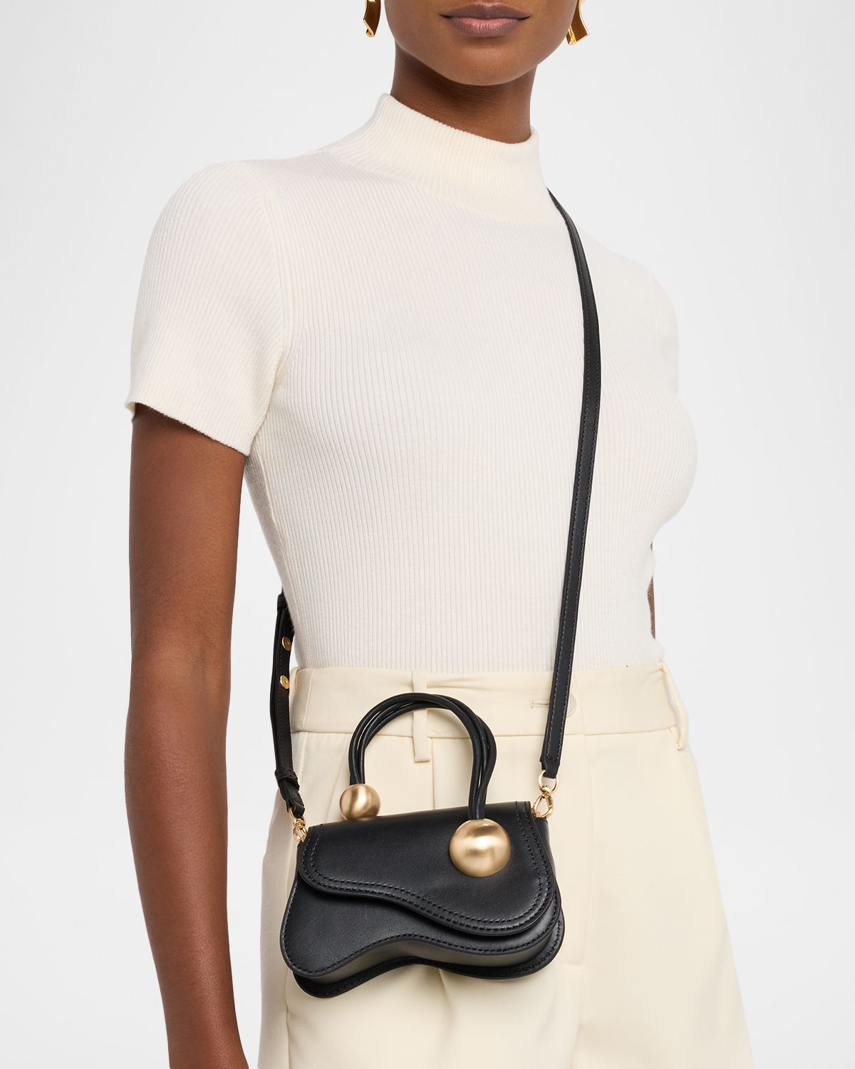 Cult Gaia Kazia Nano Leather Top Handle Bag | Thumbnail 6 Cult Gaia Kazia Nano Leather Top Handle Bag | Thumbnail 6