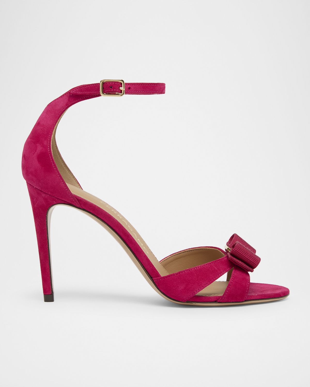 Ferragamo 5mm Roxy Suede Bow Pumps