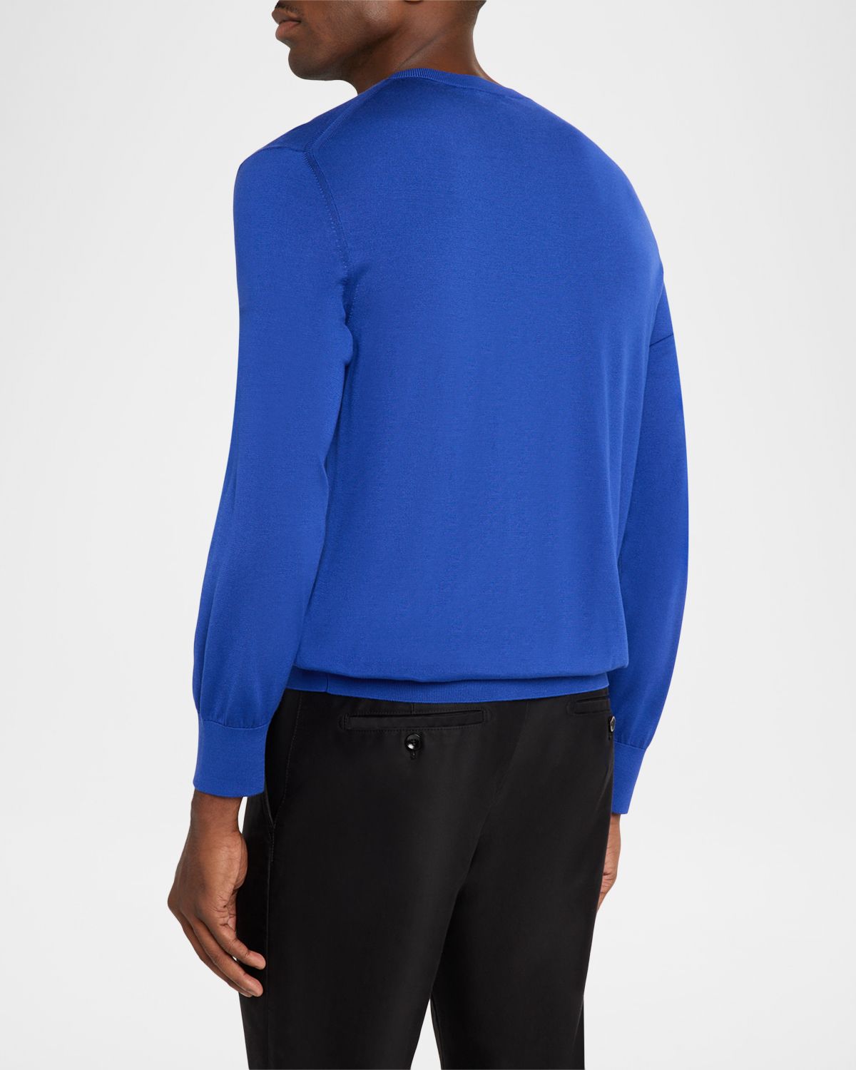 TOM FORD Men 's Silk Knit Crewneck Sweater | Thumbnail 3 TOM FORD Men 's Silk Knit Crewneck Sweater | Thumbnail 3