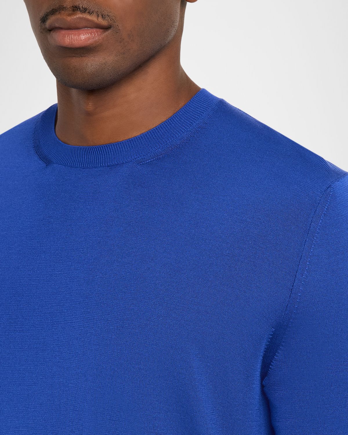 TOM FORD Men 's Silk Knit Crewneck Sweater | Thumbnail 5 TOM FORD Men 's Silk Knit Crewneck Sweater | Thumbnail 5