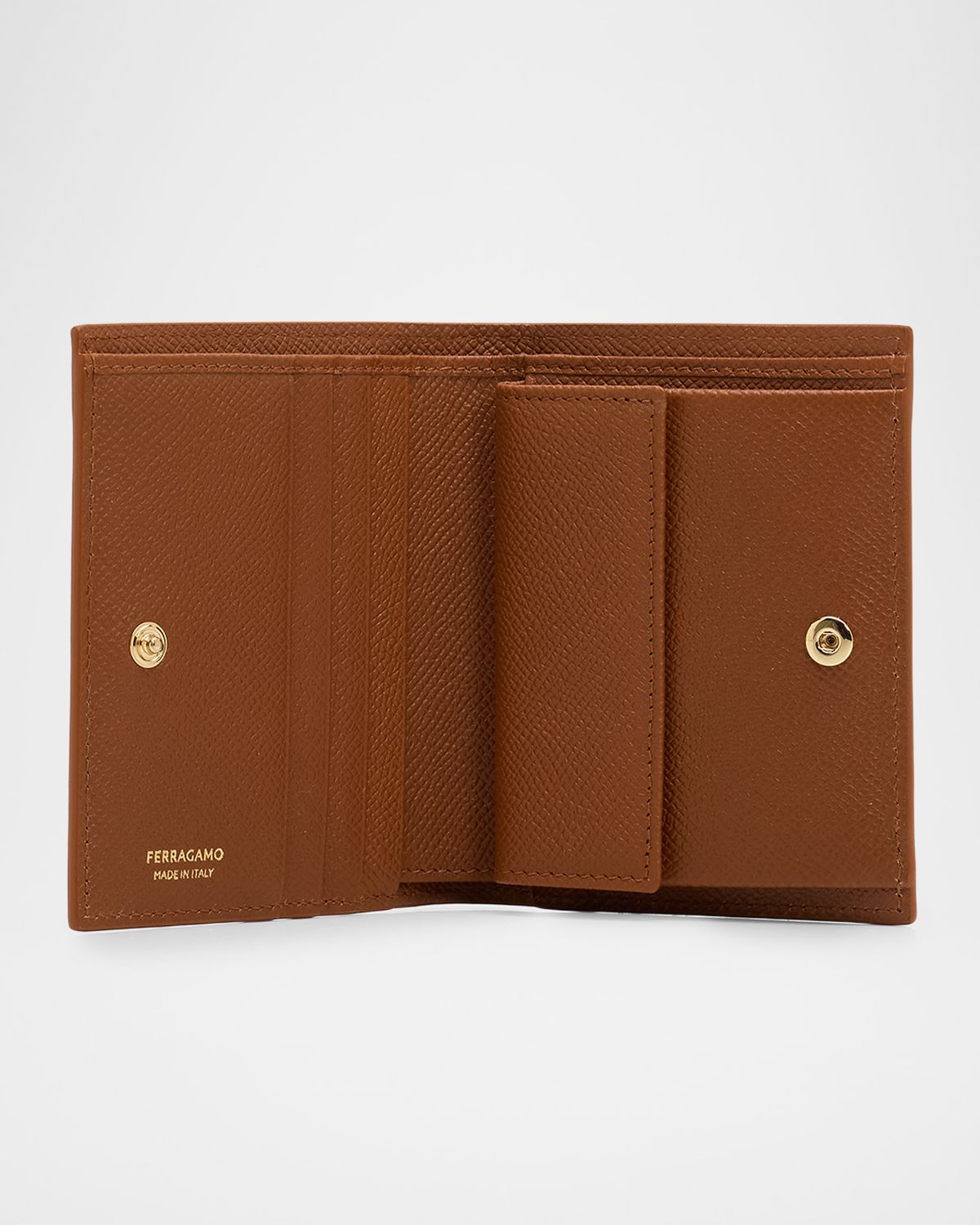 Ferragamo Gancini Compact Leather Wallet