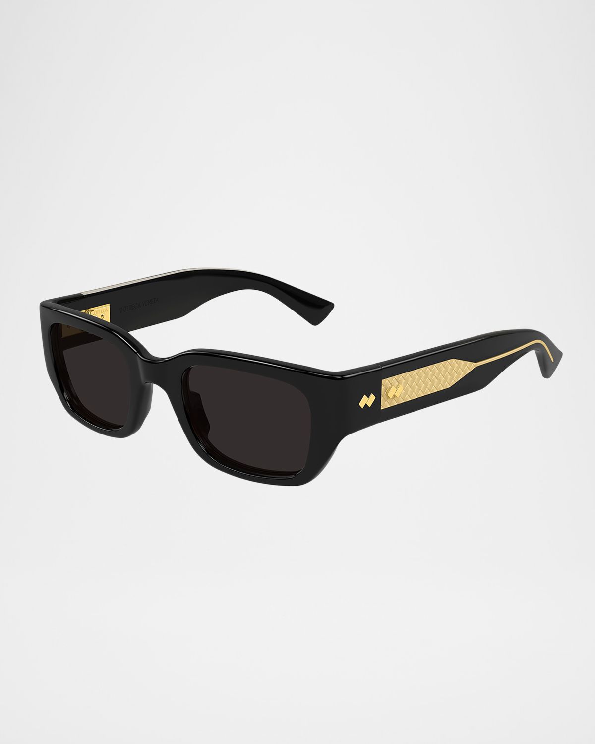Bottega Veneta Men 's Bv1400s-001 Acetate Rectangle Sunglasses | Thumbnail 3