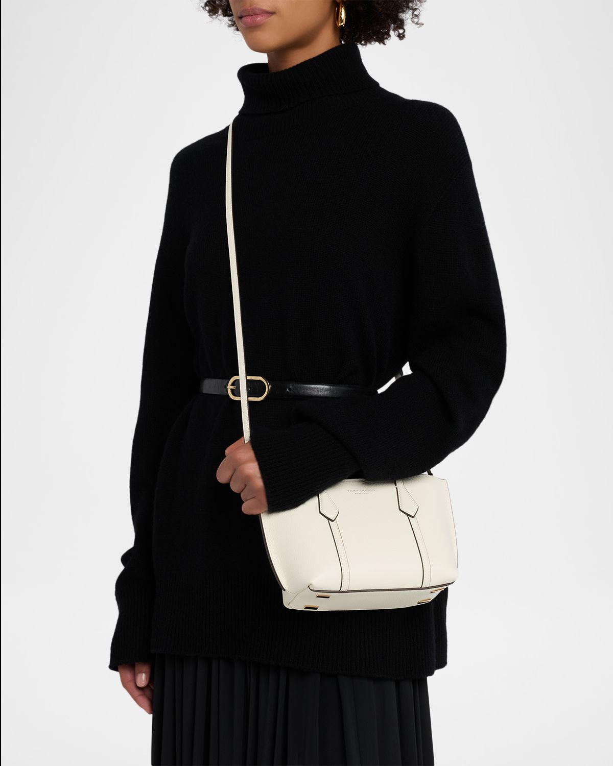 Tory Burch Perry Mini Leather Crossbody Tote Bag | Thumbnail 6 Tory Burch Perry Mini Leather Crossbody Tote Bag | Thumbnail 6