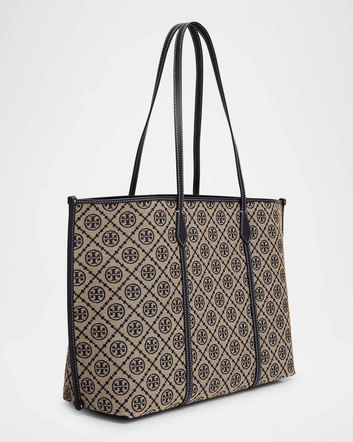 Tory Burch Perry Monogram Jacquard Tote Bag | Thumbnail 4 Tory Burch Perry Monogram Jacquard Tote Bag | Thumbnail 4