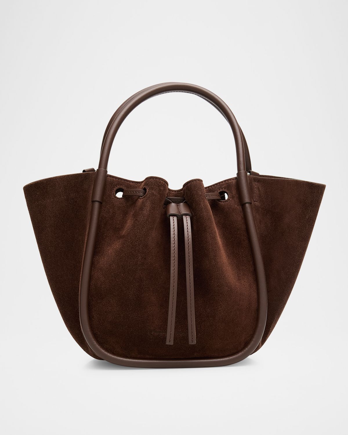 Proenza Schouler Small Ruched Suede Tote Bag