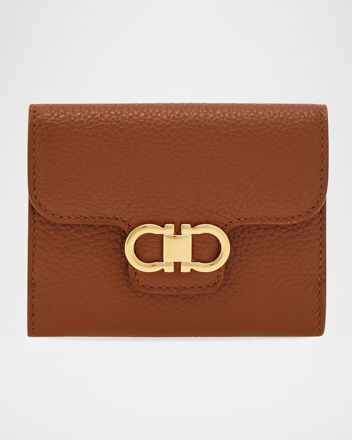Ferragamo Gancini Compact Leather Wallet