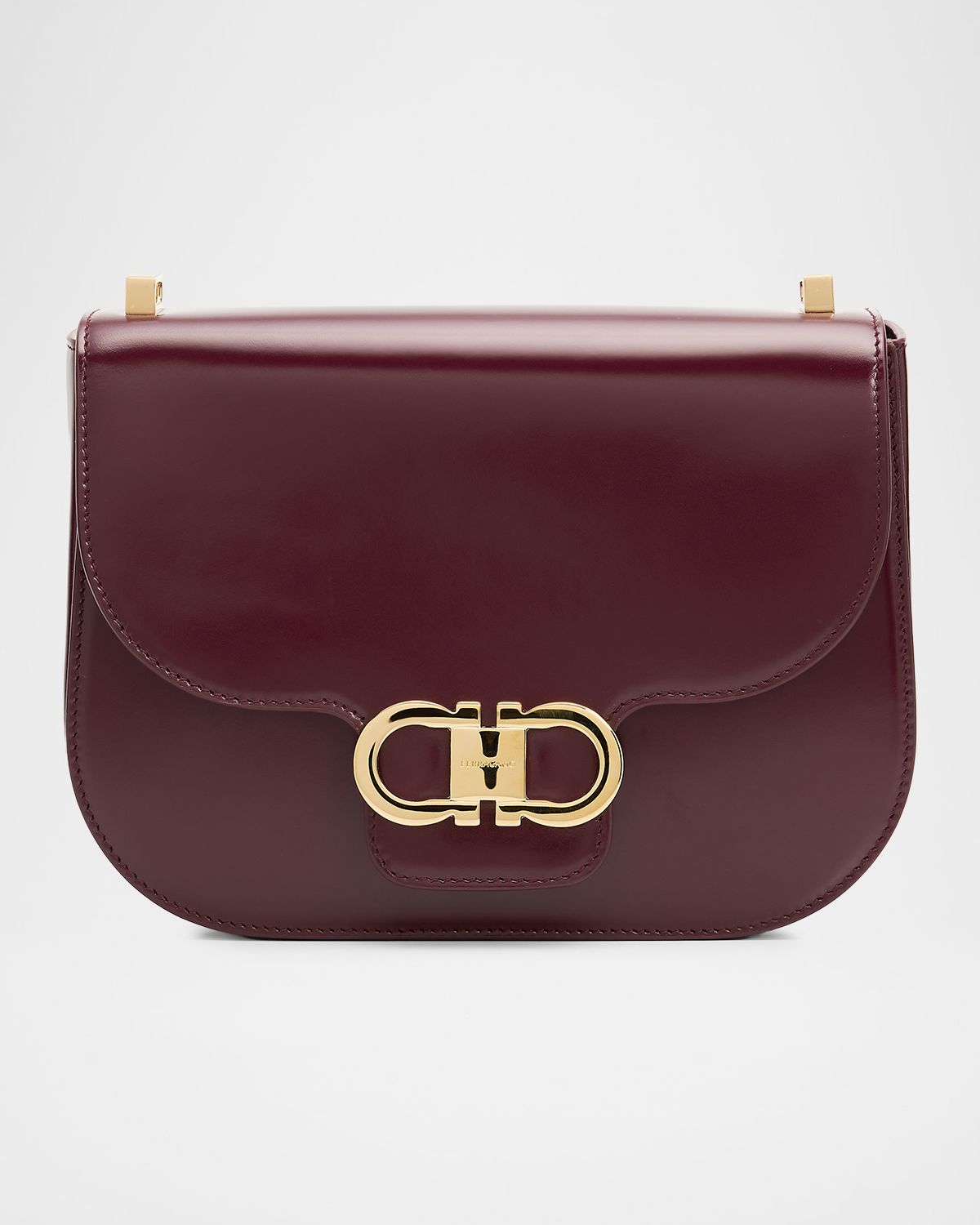 Ferragamo Double Gancini Leather Crossbody Bag