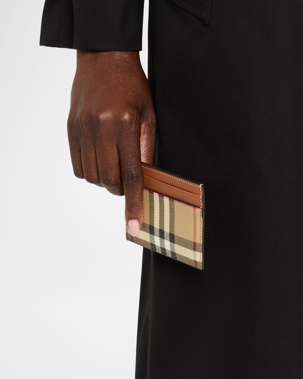 Burberry Check Card Case