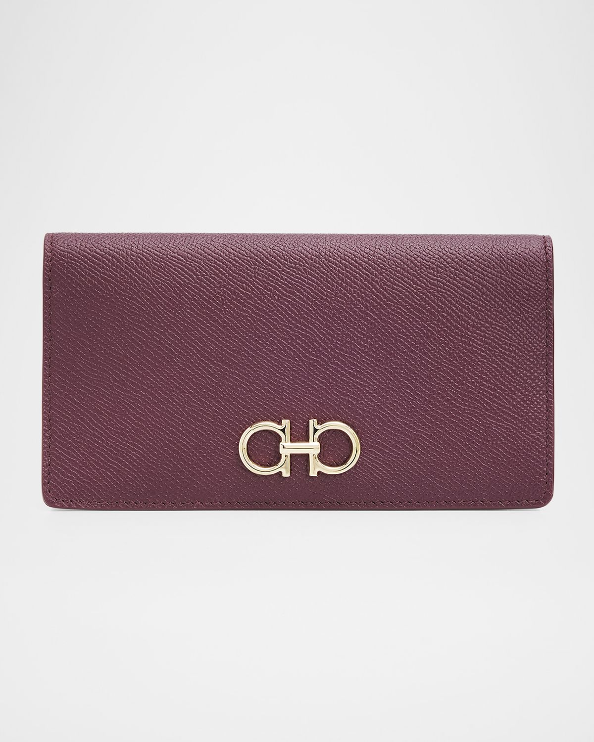 Ferragamo Gancini Leather Continental Wallet