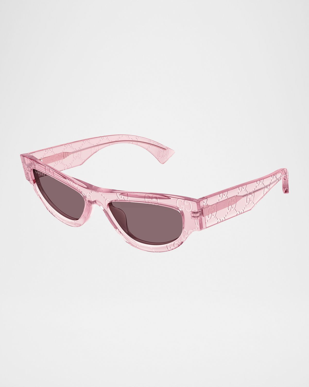 Gucci Miami Logo 53mm Acetate Cat-Eye Sunglasses
