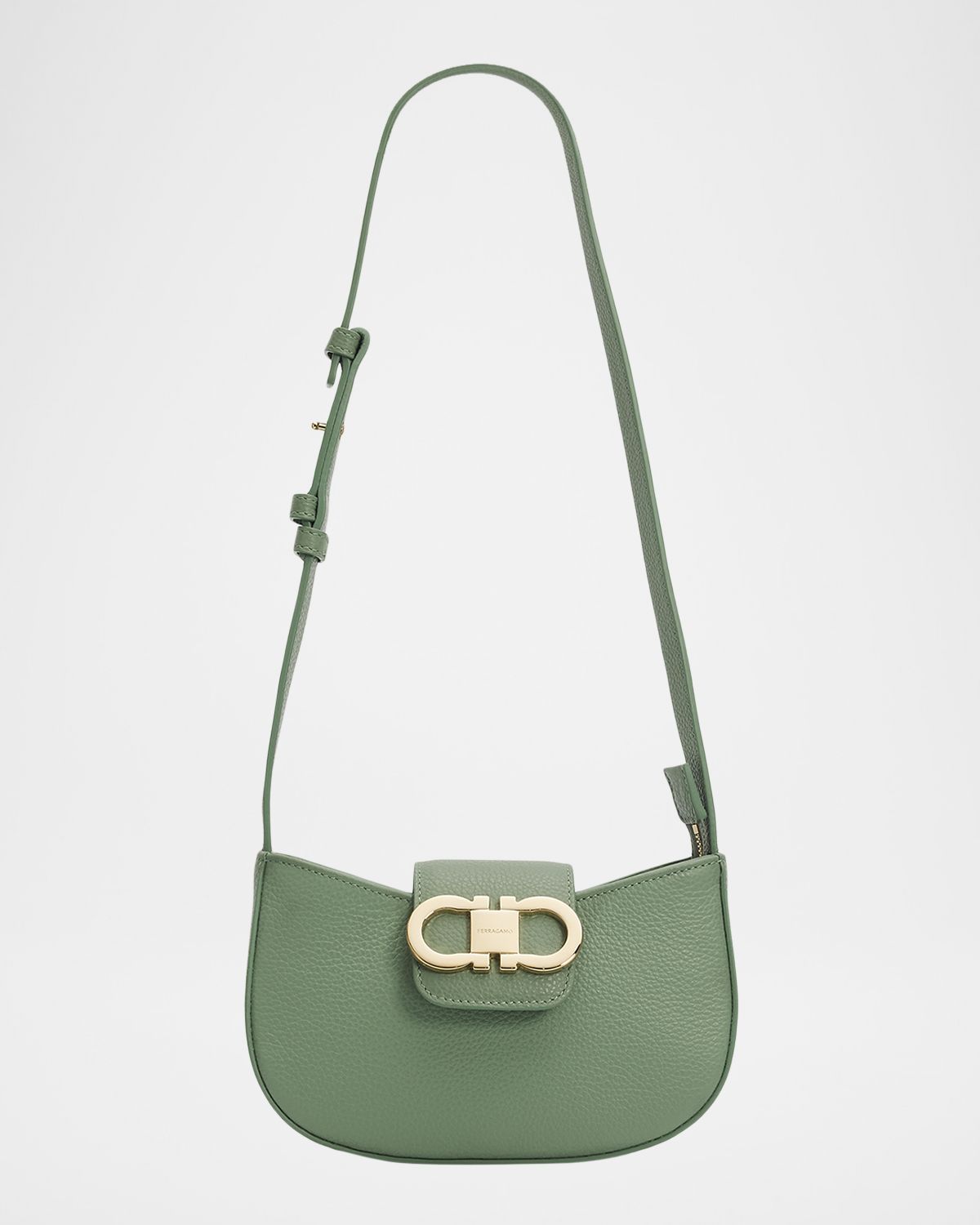 Ferragamo Gabry Gancini Leather Shoulder Bag