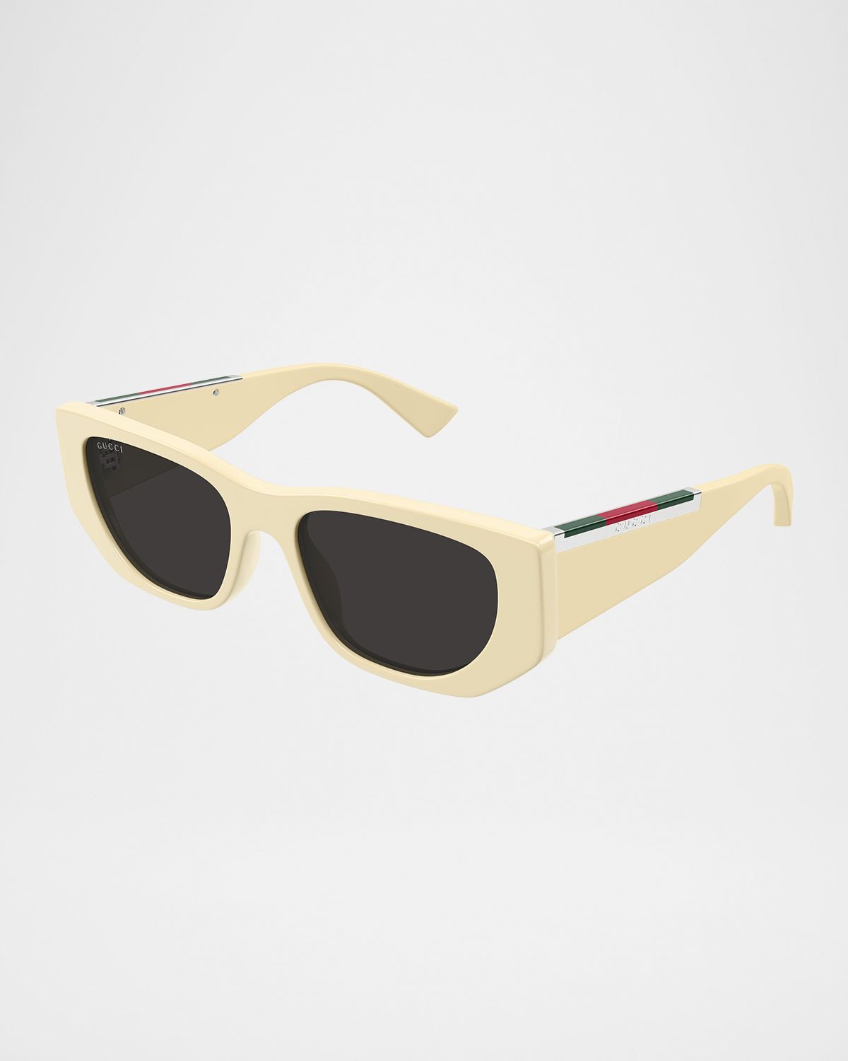 Gucci Subtle Web 53mm Geometric Acetate Sunglasses