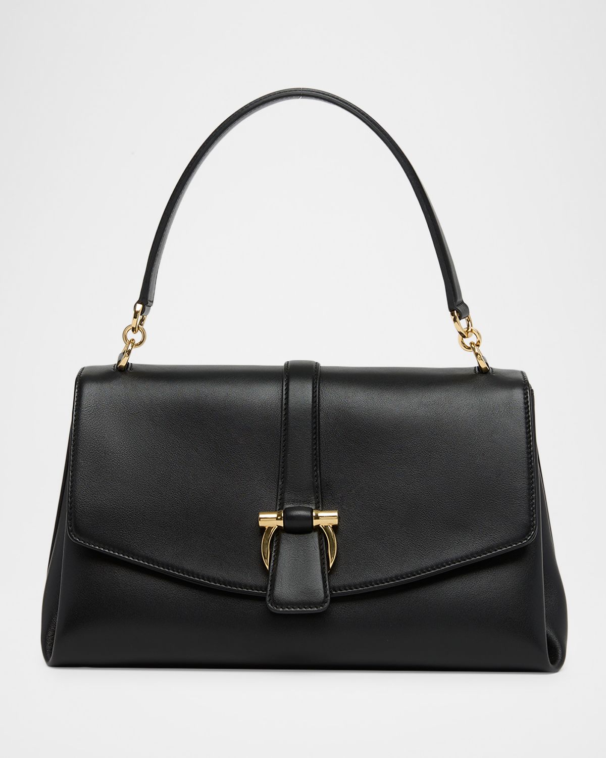 Ferragamo Medium Leather Top-Handle Bag