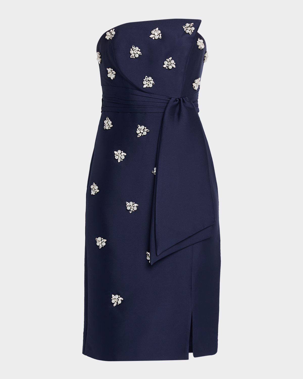 Kay Unger New York Ria Strapless Crystal-Embellished Midi Dress | Thumbnail 6 Kay Unger New York Ria Strapless Crystal-Embellished Midi Dress | Thumbnail 6