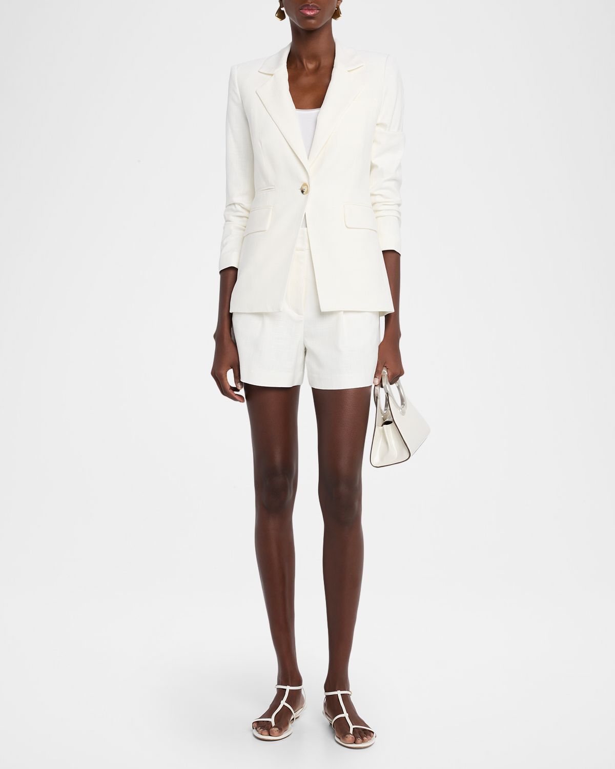 Veronica Beard Marbeau Pleated Shorts