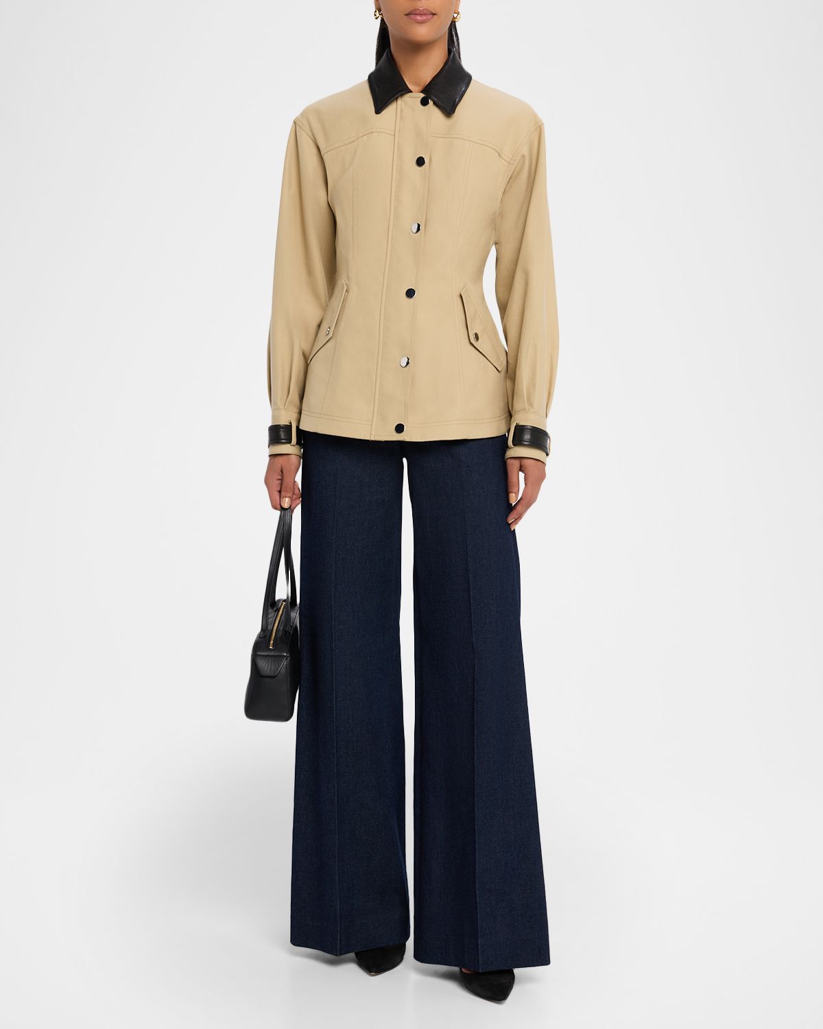 Veronica Beard Talla Cotton Peplum Jacket