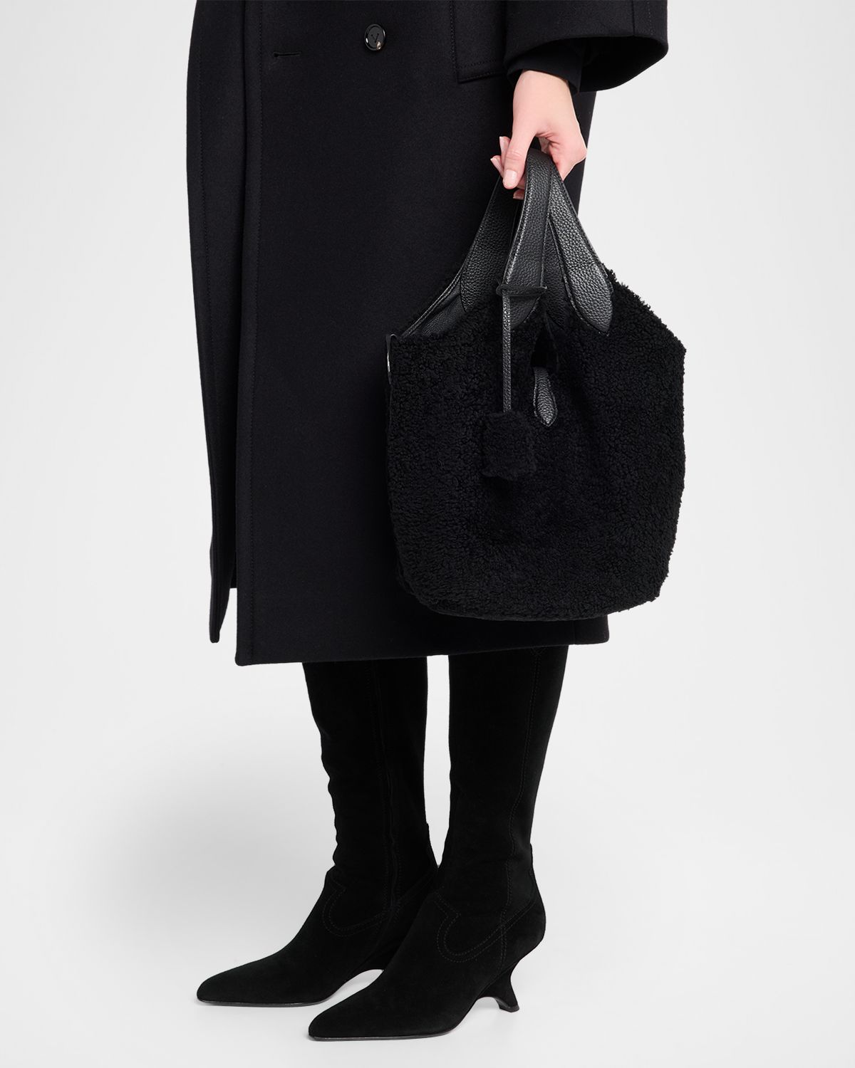 Polo Ralph Lauren Polo Play Shearling Tote Bag