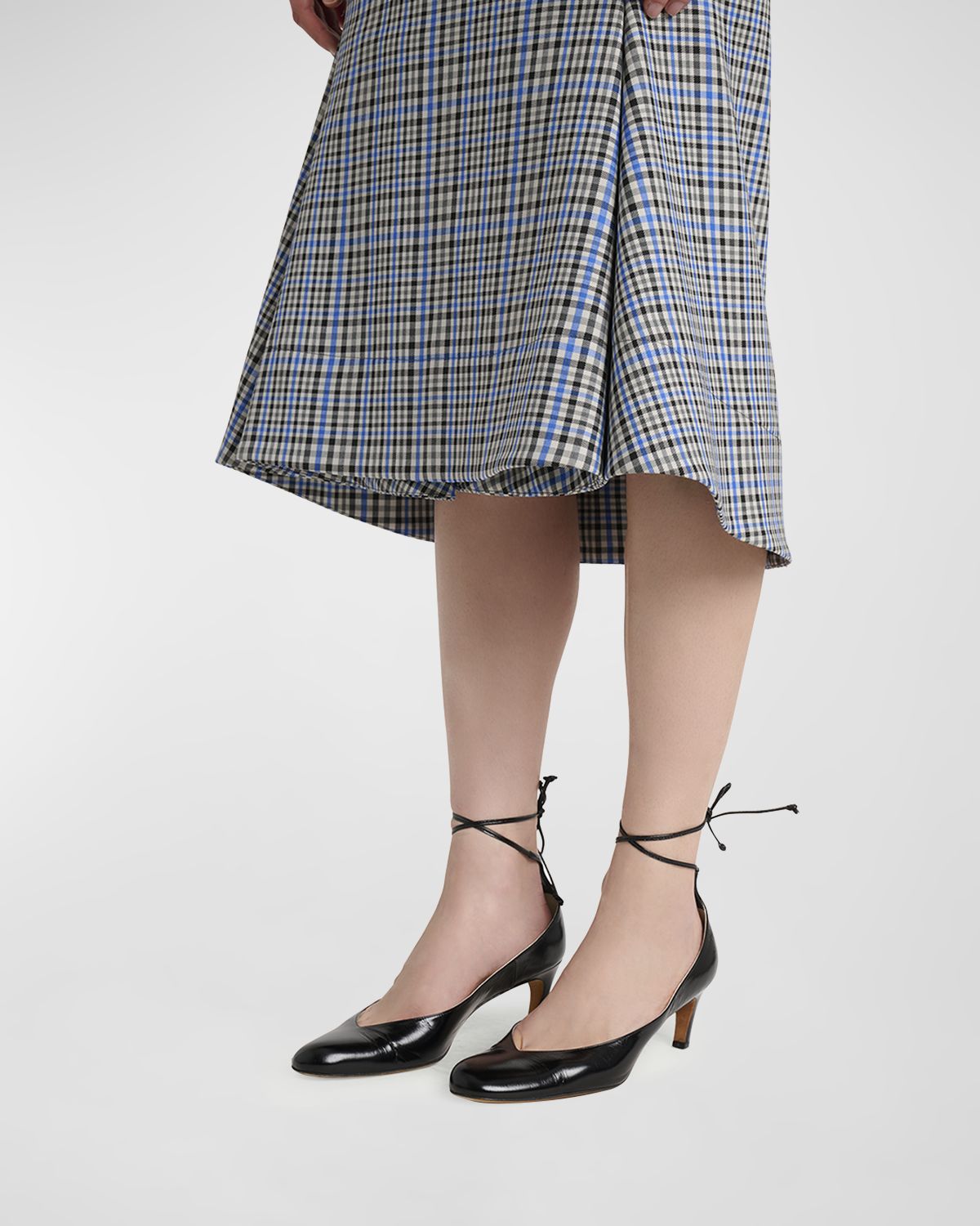 Proenza Schouler Uma Leather Ankle-Tie Pumps - Women's Shoes