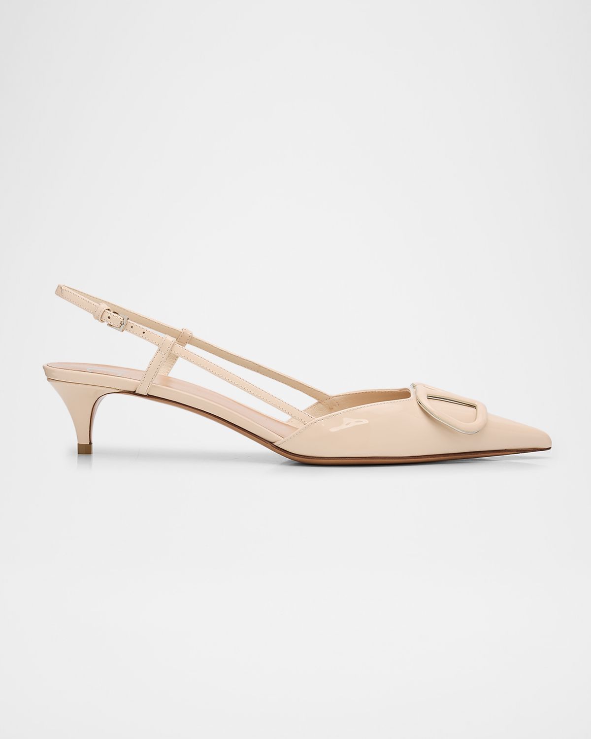 Valentino Garavani 40mm VLogo Patent Leather Slingback Pumps | Thumbnail 7 Valentino Garavani 40mm VLogo Patent Leather Slingback Pumps | Thumbnail 7
