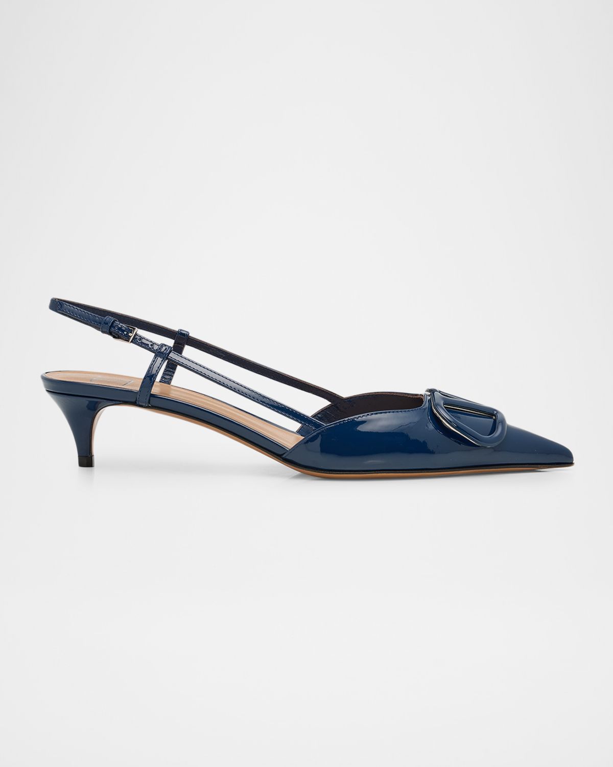 Valentino Garavani 40mm VLogo Patent Leather Slingback Pumps | Thumbnail 7 Valentino Garavani 40mm VLogo Patent Leather Slingback Pumps | Thumbnail 7