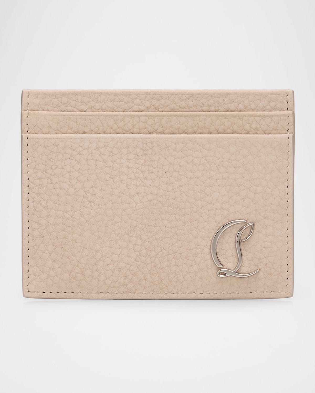 Christian Louboutin Men 's Mooncrest Leather Card Holder