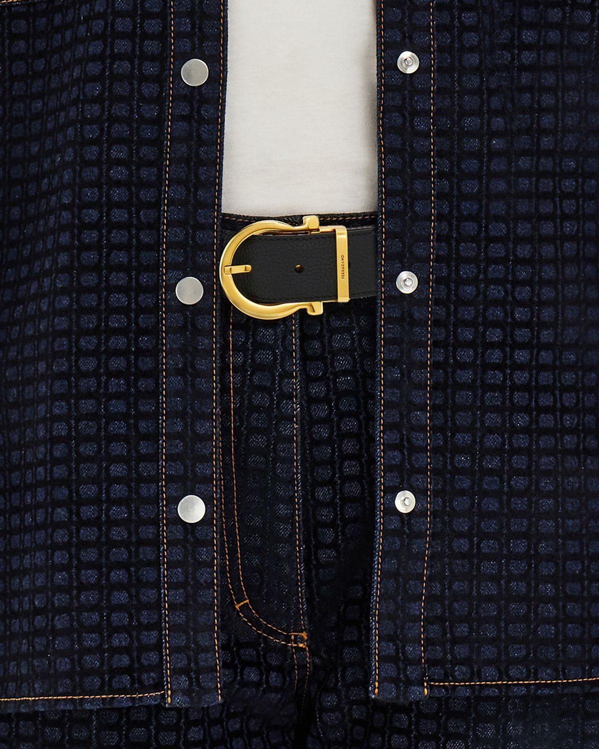 Ferragamo Donna Reversible Leather Belt
