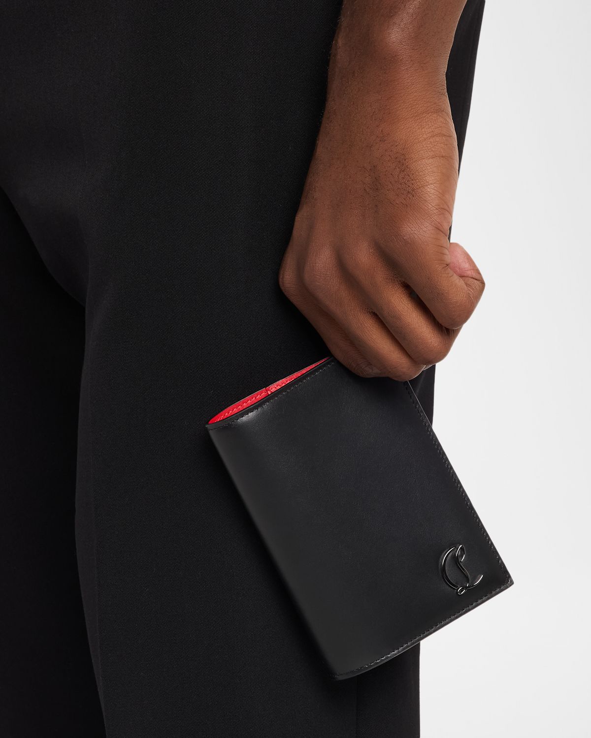 Christian Louboutin Men 's Mooncrest Leather Passport Holder