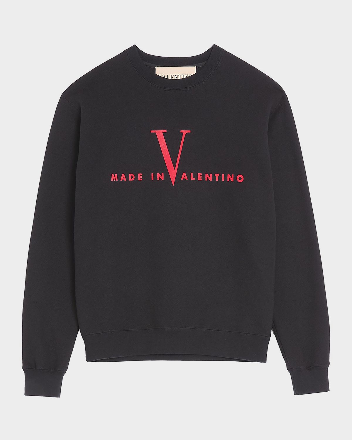 Valentino Garavani Men 's Made In Valentino Print Cotton Crewneck Sweatshirt