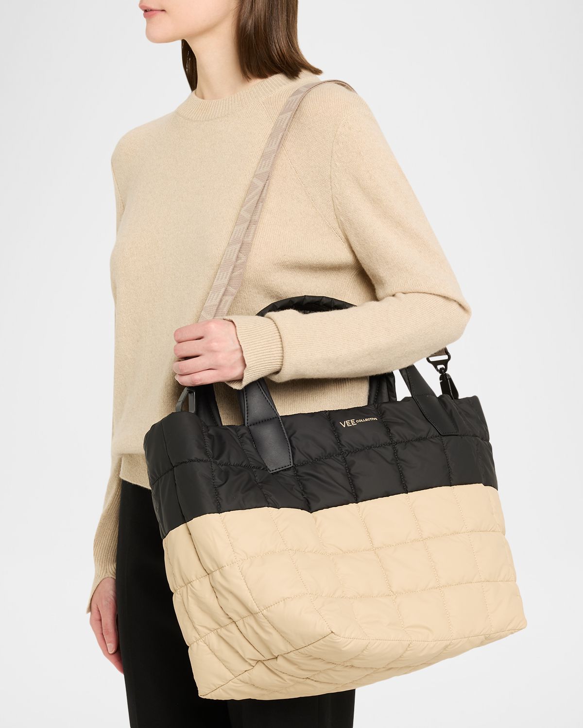 VeeCollective Medium Porter Quilted Tote Bag | Thumbnail 6