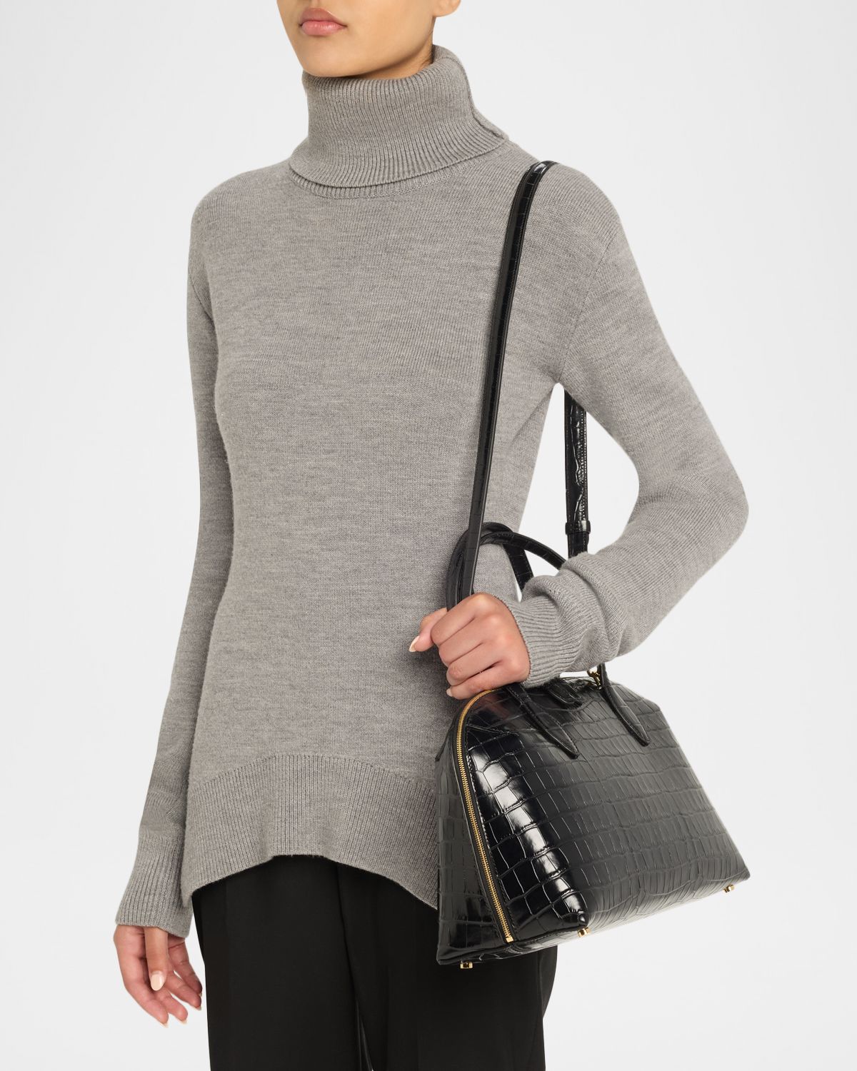 Toteme Medium Croco-Embossed Day Tote Bag | Thumbnail 6 Toteme Medium Croco-Embossed Day Tote Bag | Thumbnail 6