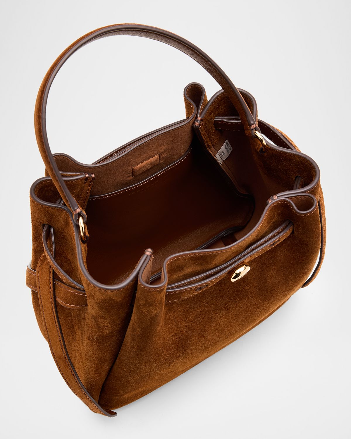 Tory Burch Romy Belted Suede Bucket Bag | Thumbnail 4