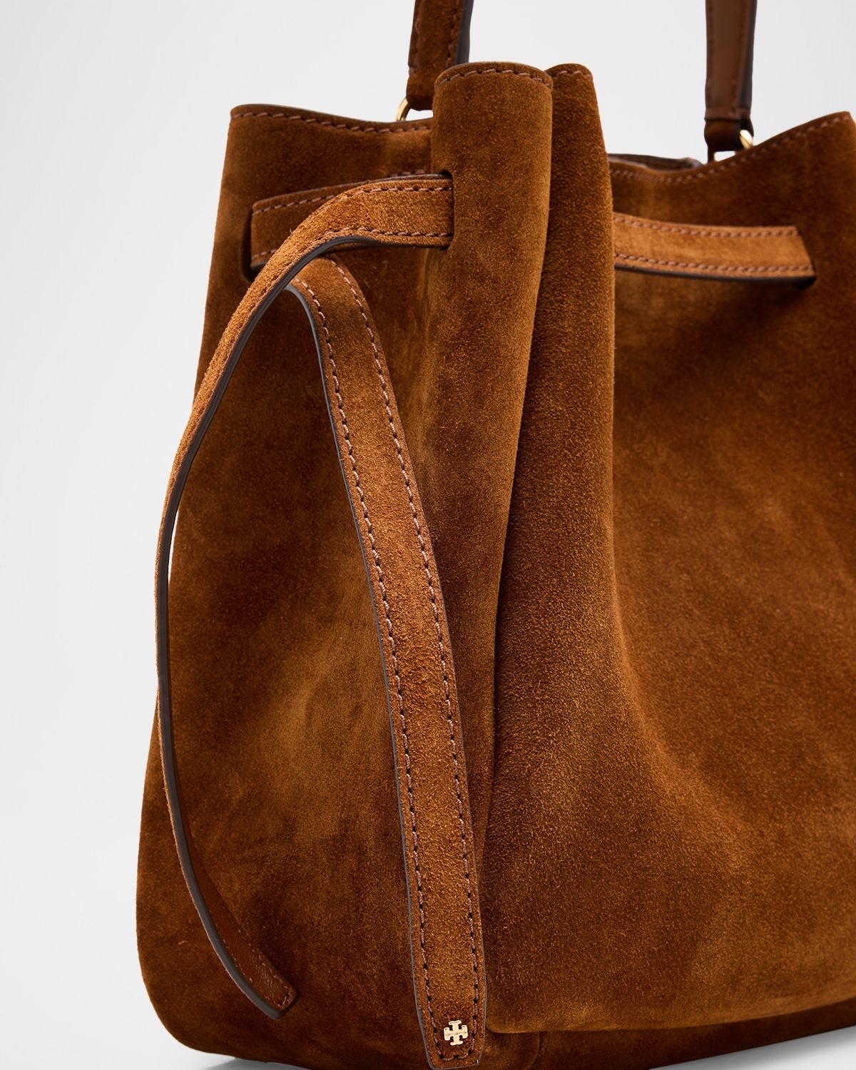 Tory Burch Romy Belted Suede Bucket Bag | Thumbnail 6