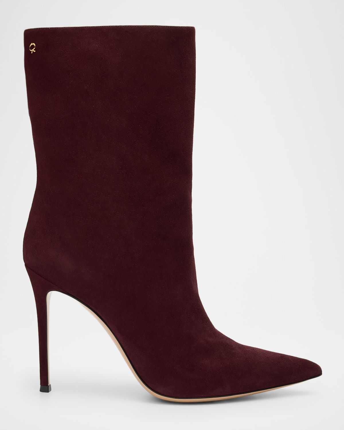 Gianvito Rossi 105mm Suede Pointed-Toe Booties