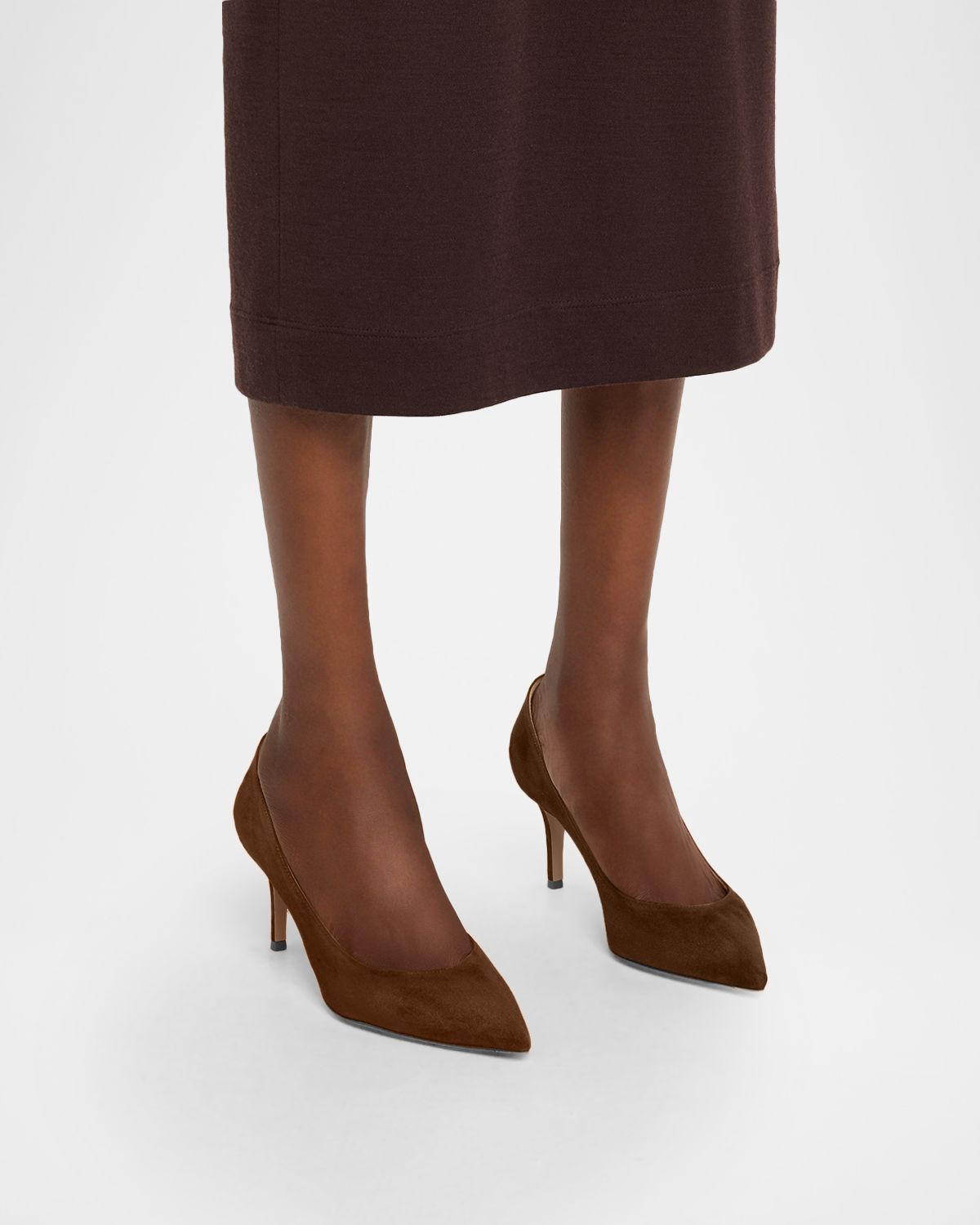 Gianvito Rossi Suede Stiletto Classic Pumps | Thumbnail 6