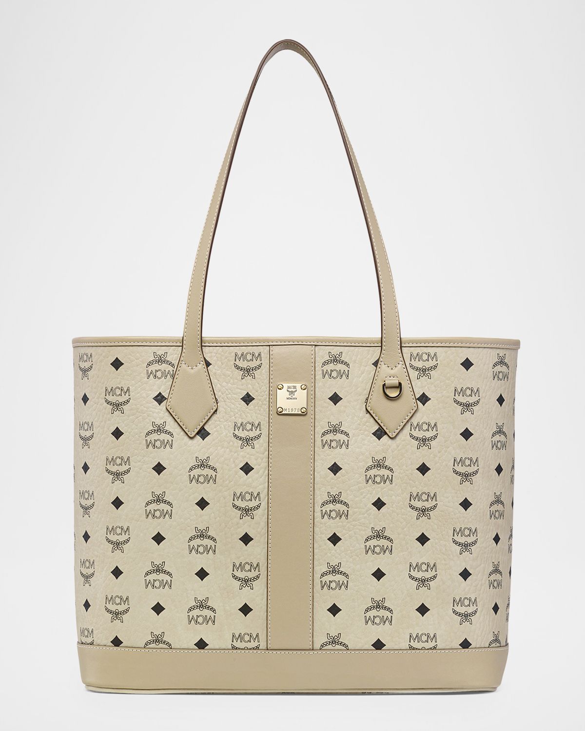 MCM Liz Medium Visetos Shopper Tote Bag