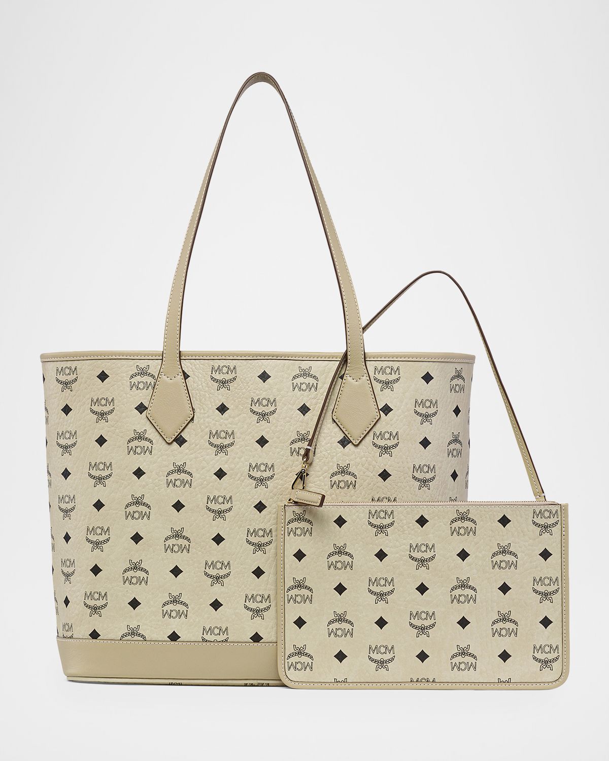 MCM Liz Medium Visetos Shopper Tote Bag | Thumbnail 7