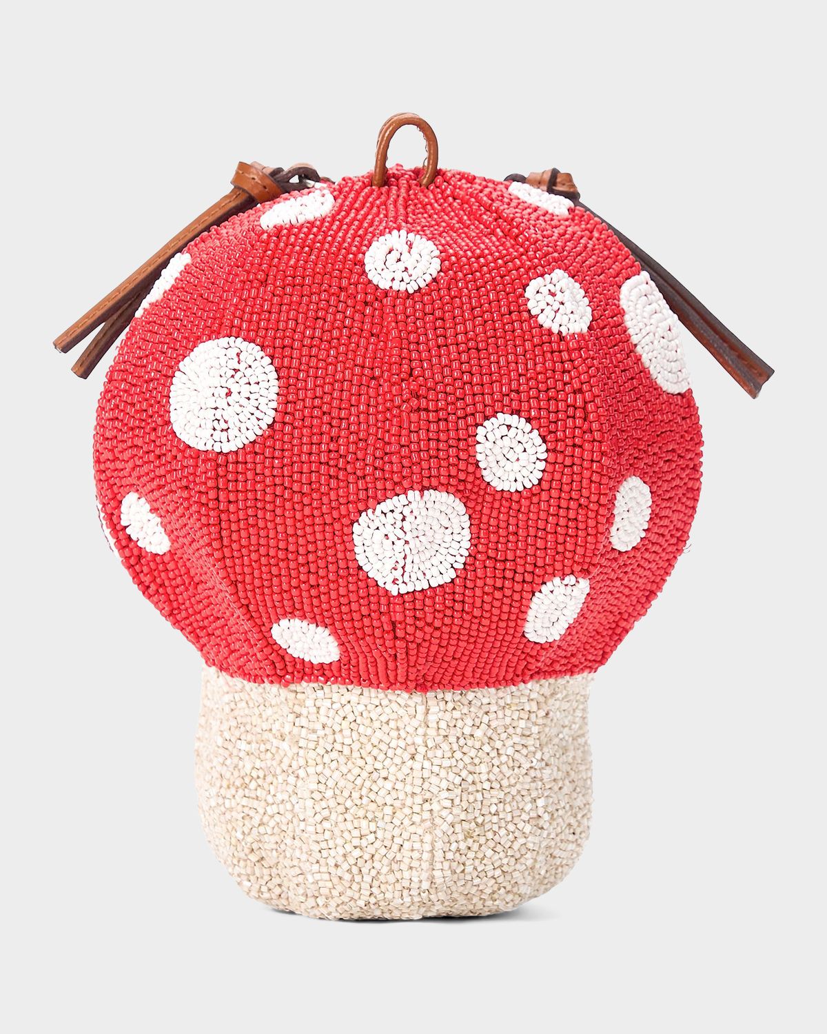 STAUD Mushroom Beaded Bag