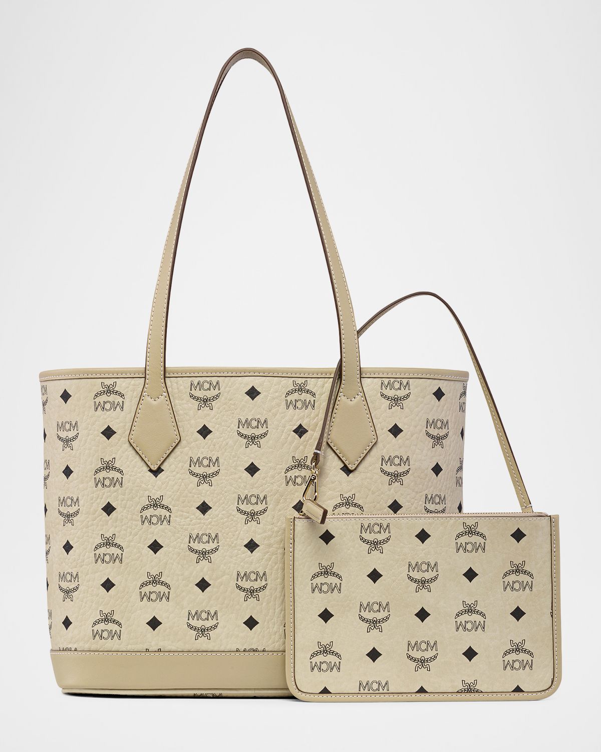 MCM Liz Small Visetos Shopper Tote Bag | Thumbnail 7