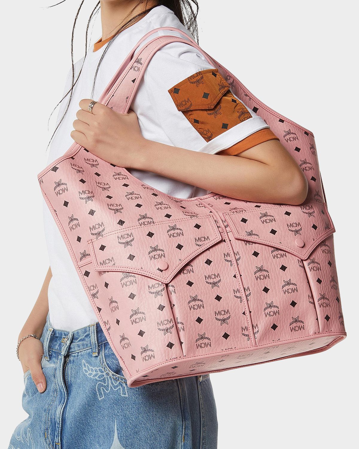 MCM Leni Visetos Shopper Tote Bag | Thumbnail 2
