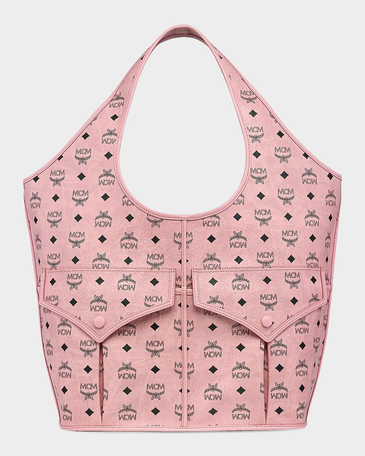 MCM Leni Visetos Shopper Tote Bag