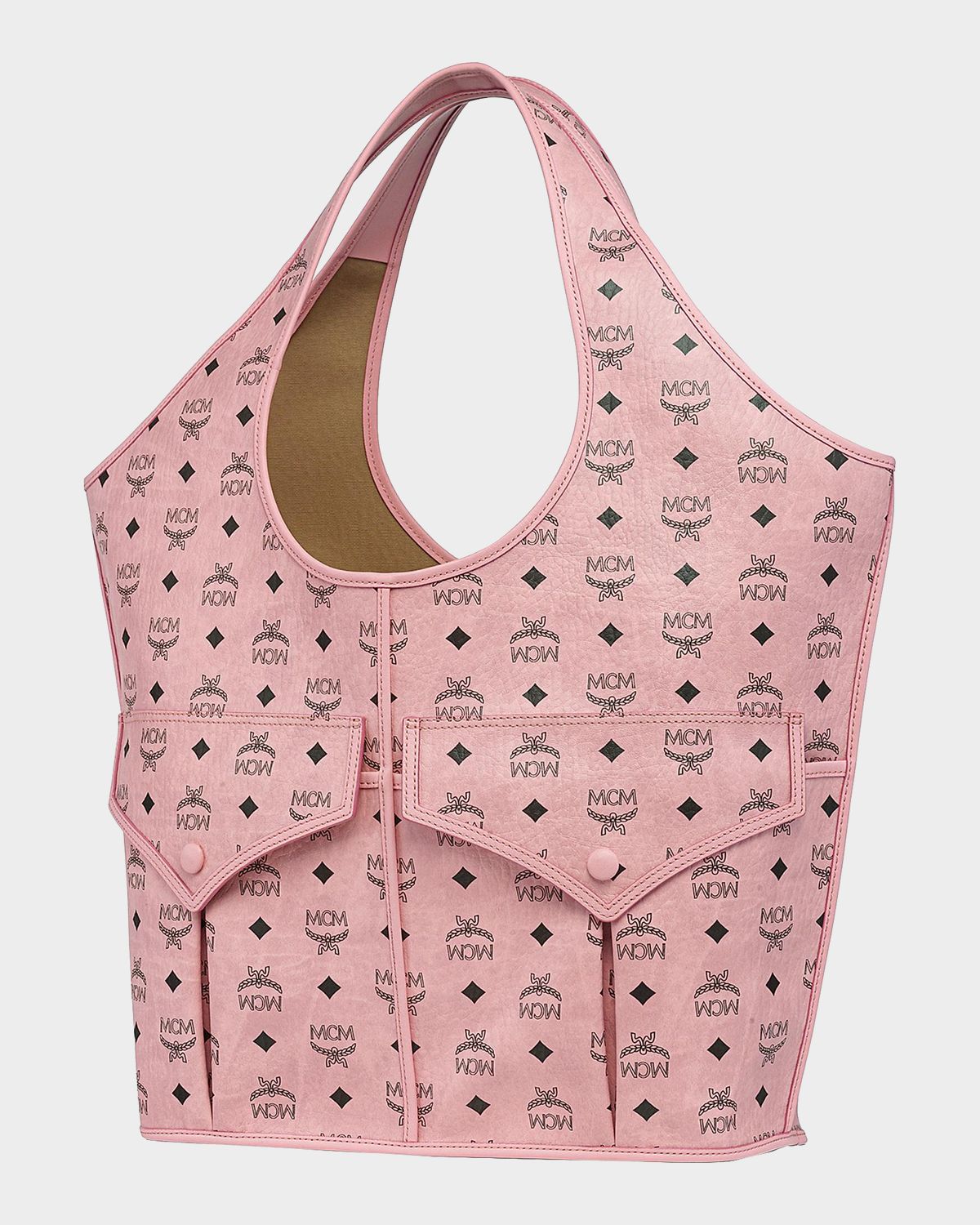 MCM Leni Visetos Shopper Tote Bag | Thumbnail 7