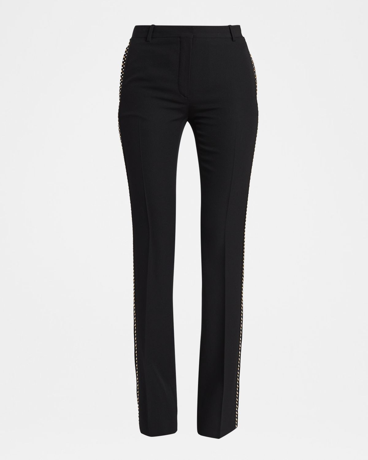 Versace Studded Slim Wool Trousers