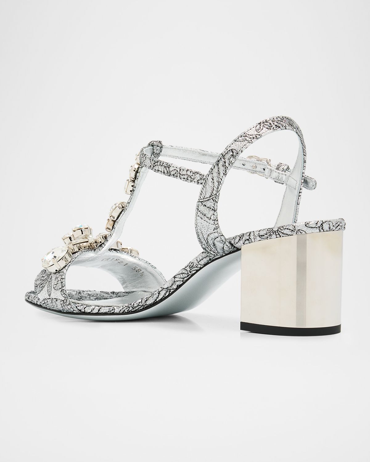 Dolce & Gabbana 60mm Crystal Brocade Block-Heel Sandals | Thumbnail 4 Dolce & Gabbana 60mm Crystal Brocade Block-Heel Sandals | Thumbnail 4