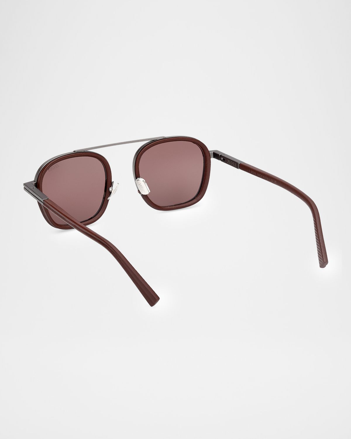 ZEGNA Dark Foliage Orizzonte I 51mm Metal/Acetate Navigator Sunglasses | Thumbnail 4 ZEGNA Dark Foliage Orizzonte I 51mm Metal/Acetate Navigator Sunglasses | Thumbnail 4